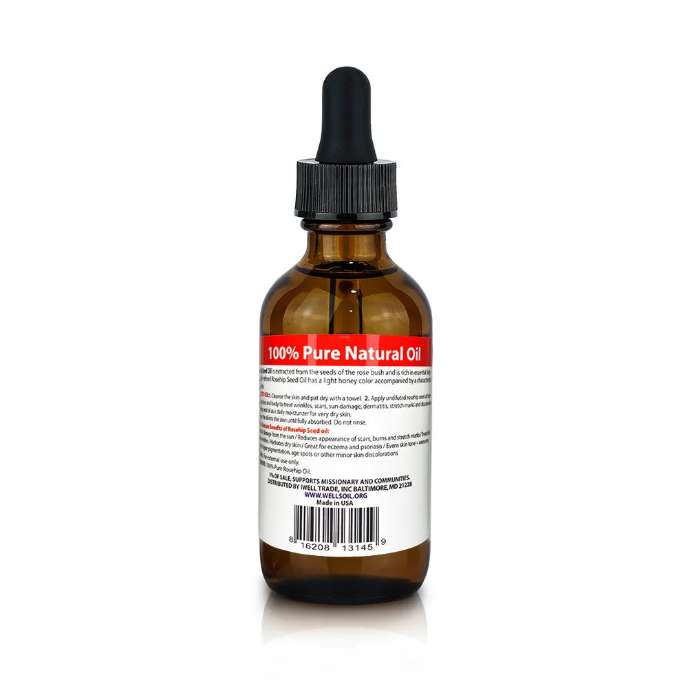 100% Pure Natural Carrier Oil | Rosehip | 2 fl. oz.