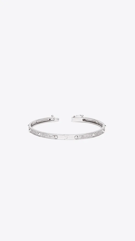 14k White Gold and Diamond Bracelet