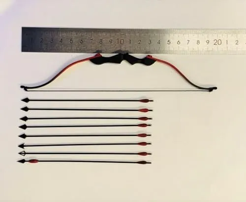 1/6 Scale Action Figure Accessory: Bow and Arrow Model Miniature Collectible