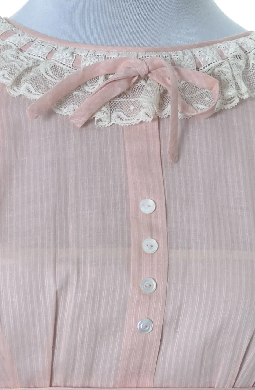 1940's Vintage Nathan Krauskopf Little Girl's Pink Dress