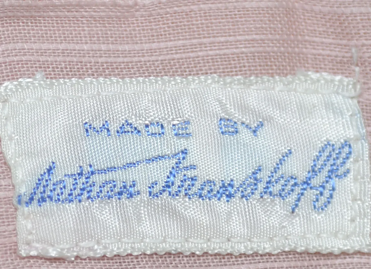 1940's Vintage Nathan Krauskopf Little Girl's Pink Dress