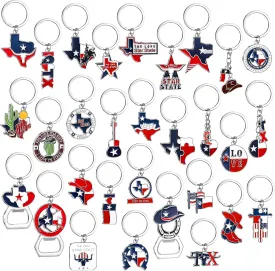 30 Pcs Souvenirs Metal Keychain Keychains Souvenirs Gifts Texas New York Keychain Travel Lover Souvenirs Gift