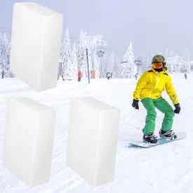 3pcs Ski and Snowboard Wax, 0.56LB Universal Ski and Skate Wax, Ski Wax for Protecting Snowboard, Baseplate Protection,Wax for Snowboard Daily Maintenance,Snowboard Accessories