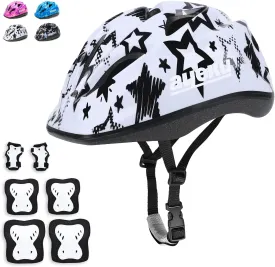 Adjustable Helmet for Ages 5-16 Kids Toddler Boys Girls Youth,Protective Gear with Elbow Knee Wrist Pads for Multi-Sports Skateboarding Bike Riding Scooter Inline skatings Longboard Roller Skate