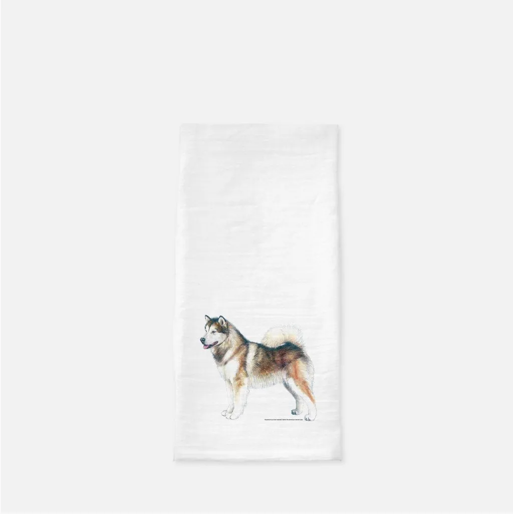 Alaskan Malamute Tea Towel