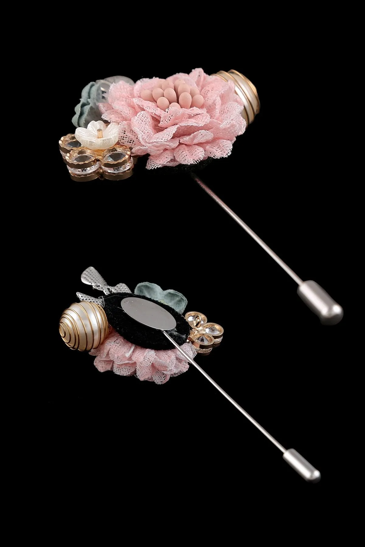 All In One Decorative Flower Lapel Pin