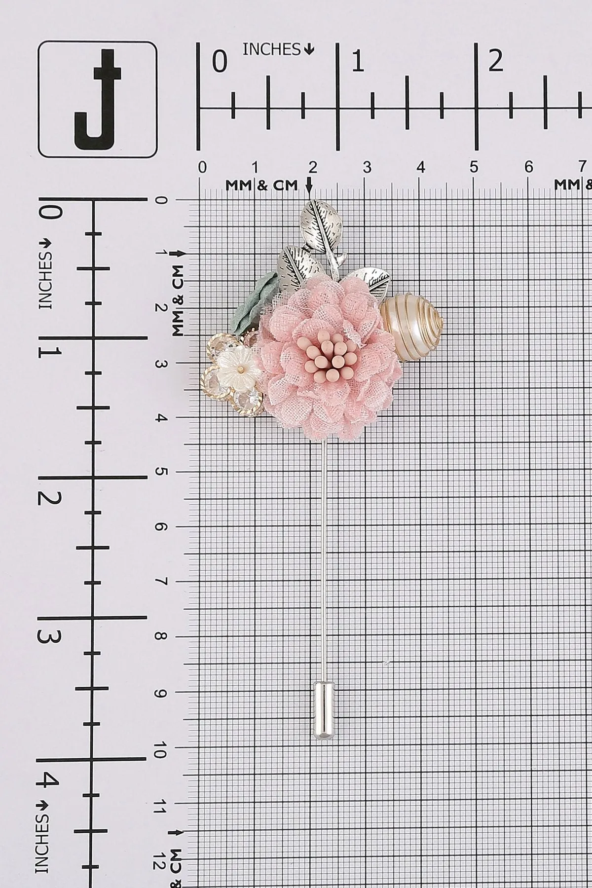 All In One Decorative Flower Lapel Pin