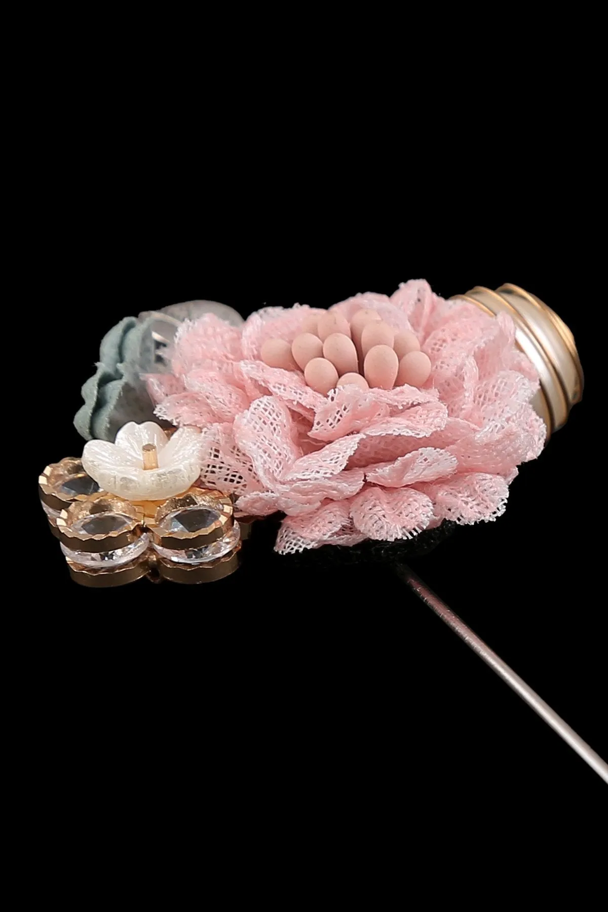 All In One Decorative Flower Lapel Pin