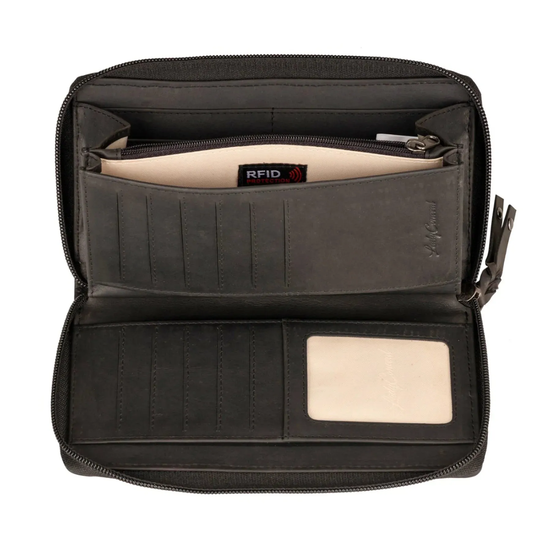 Angie RFID Woven Leather Wallet