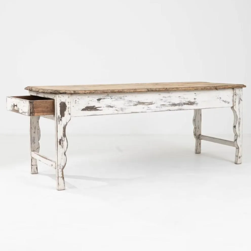 Antique French Farmhouse Table, Circa 1870