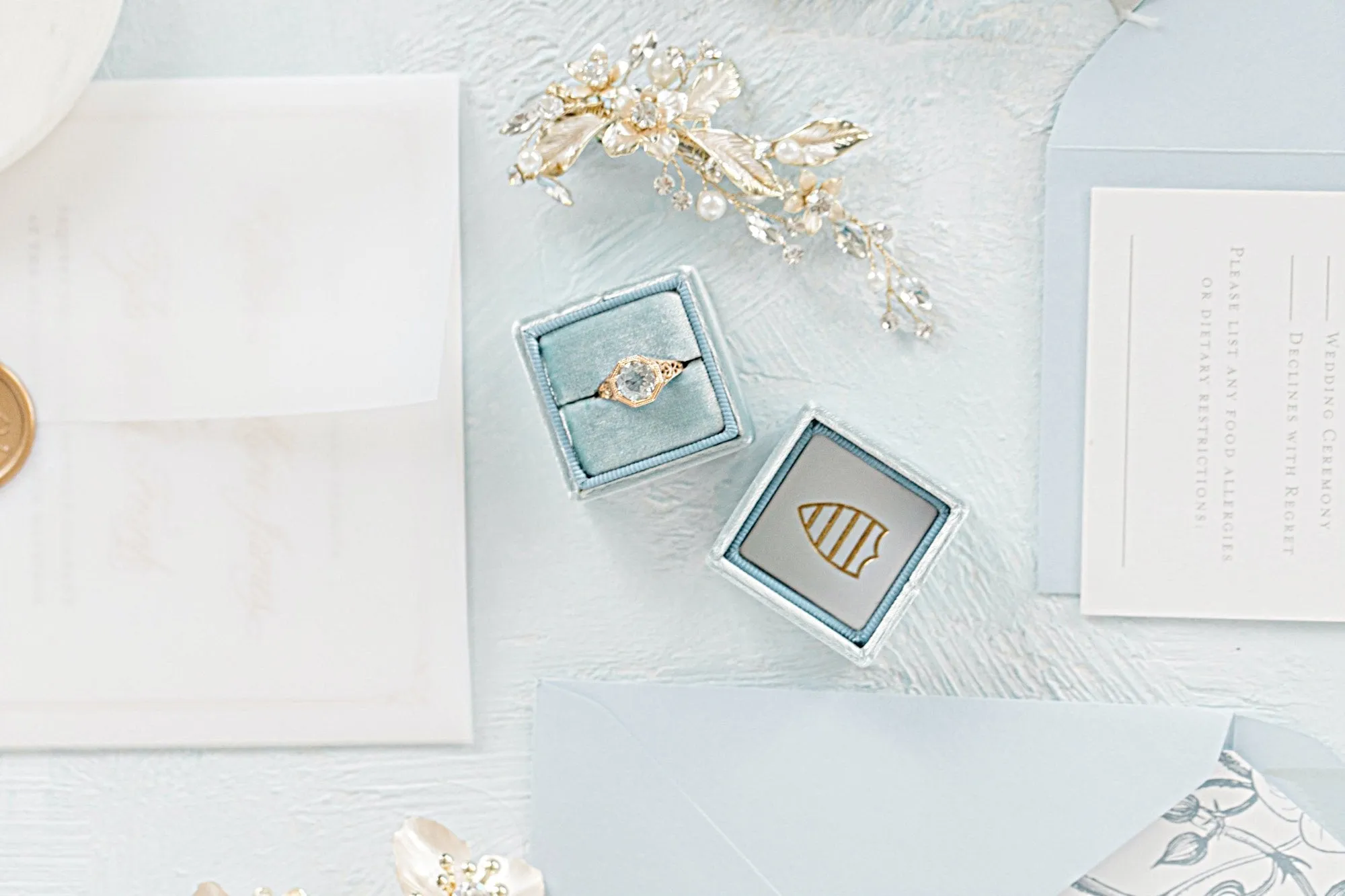 APRIL Silvered Leaves Hair Clip Set