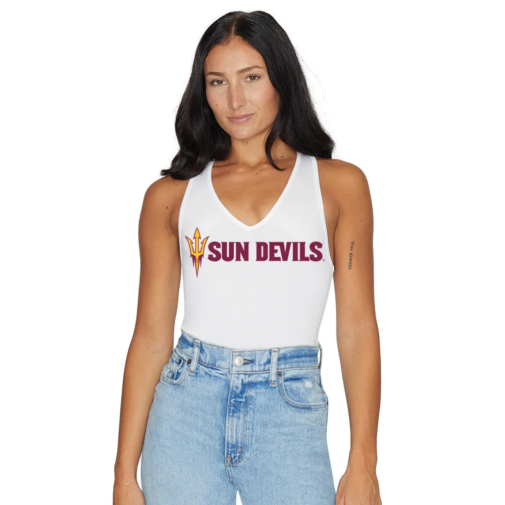 Arizona State ASU White Bodysuit