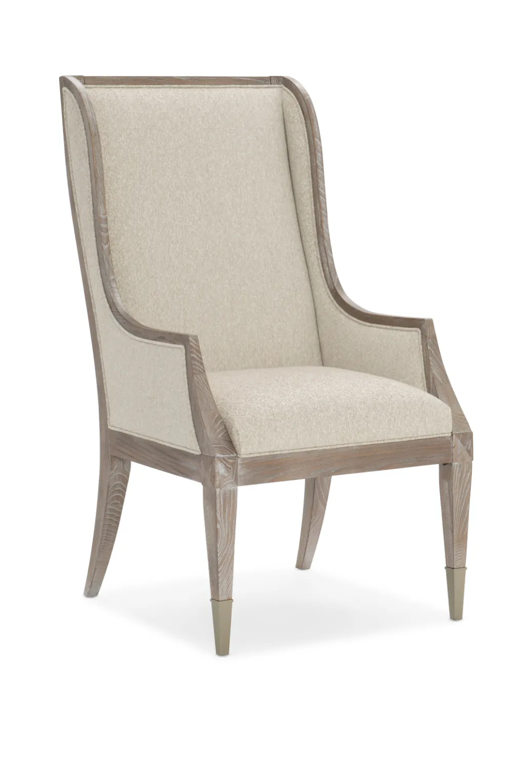 Ash Framed Dining Armchair | Caracole Open Arms