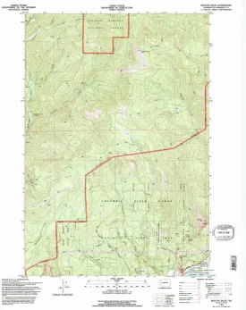 Beacon Rock WA topo map, 1:24000 Scale, 7.5 X 7.5 Minute, Historical, 1994, Updated 1996, 27 x 22 in