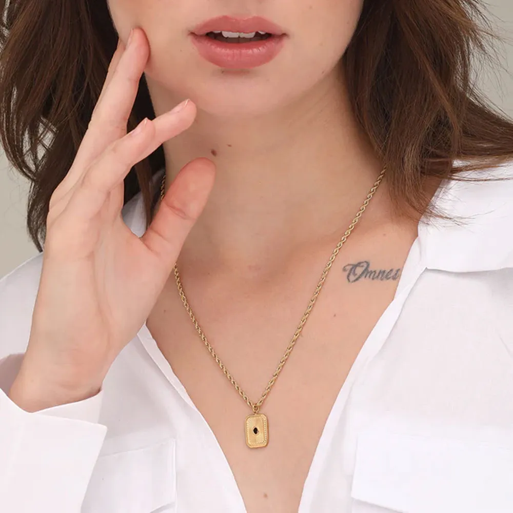 Black Dot Rays Necklace