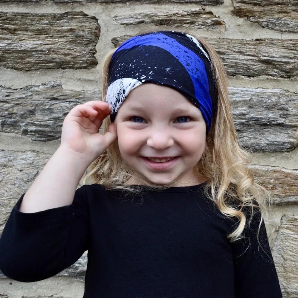 Blue line Face Cover/Headband