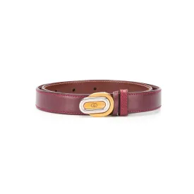 Bordeaux Mini GG Buckle Belt