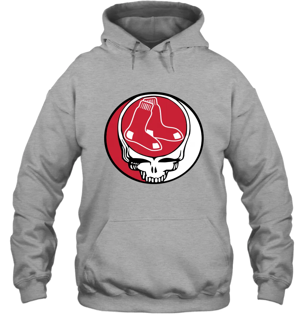 Boston Red Sox Grateful Dead Steal Your Face Baseball Adult Hoodie Sweatshirt