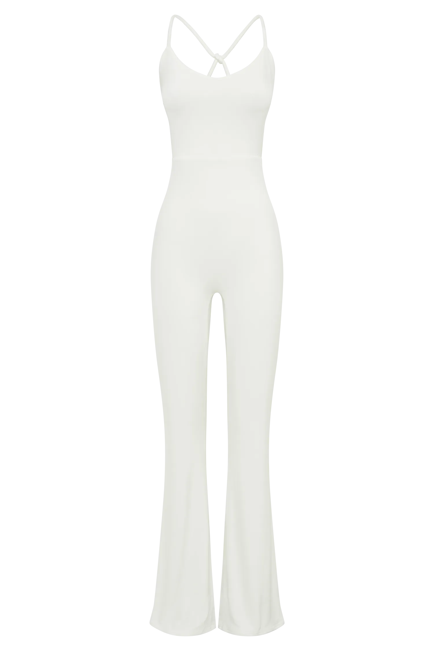Brinley Slinky Jersey Jumpsuit - White