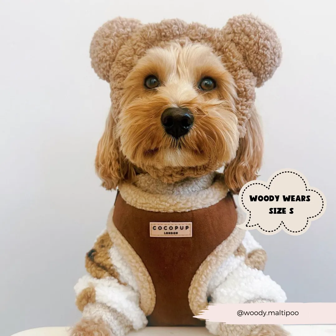 Brown Aviator Adjustable Neck Harness