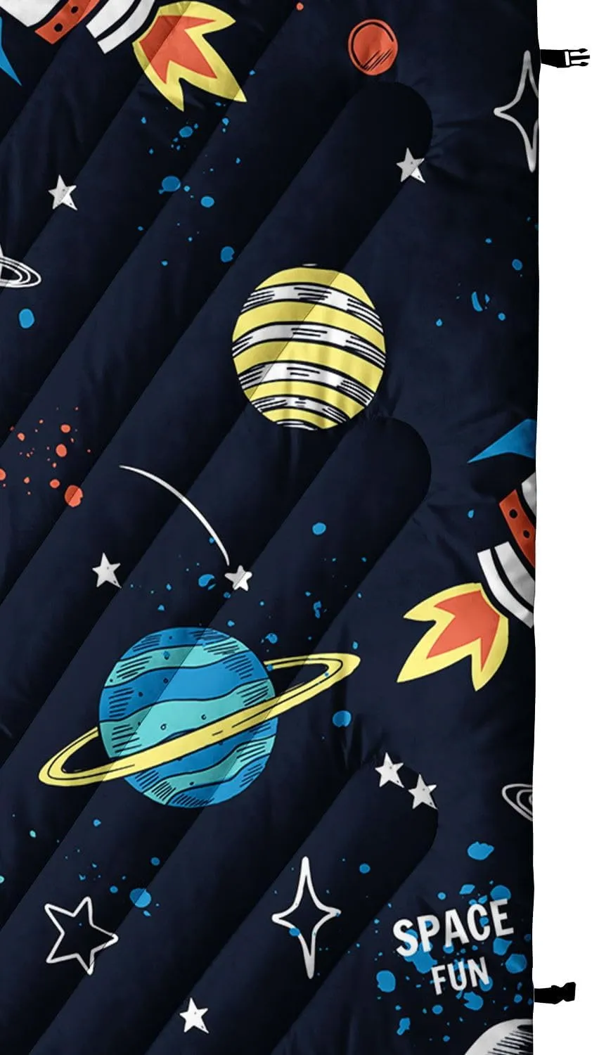 Camping Blanket, Windproof and Waterproof Outdoor Blanket for Boys Girls, Space Rocket Printed Blanket for Cold Weather Camping Hiking Picnics and Traveling(Space S)