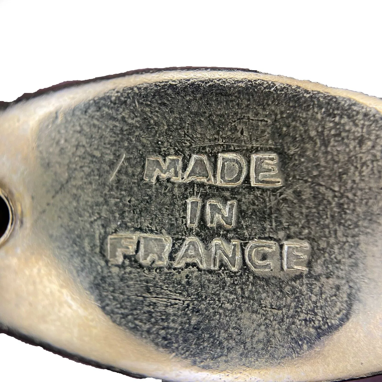 Chanel 1985 24K Plated CC Gripoix Red / Green Magnifier Glass Pendant Necklace