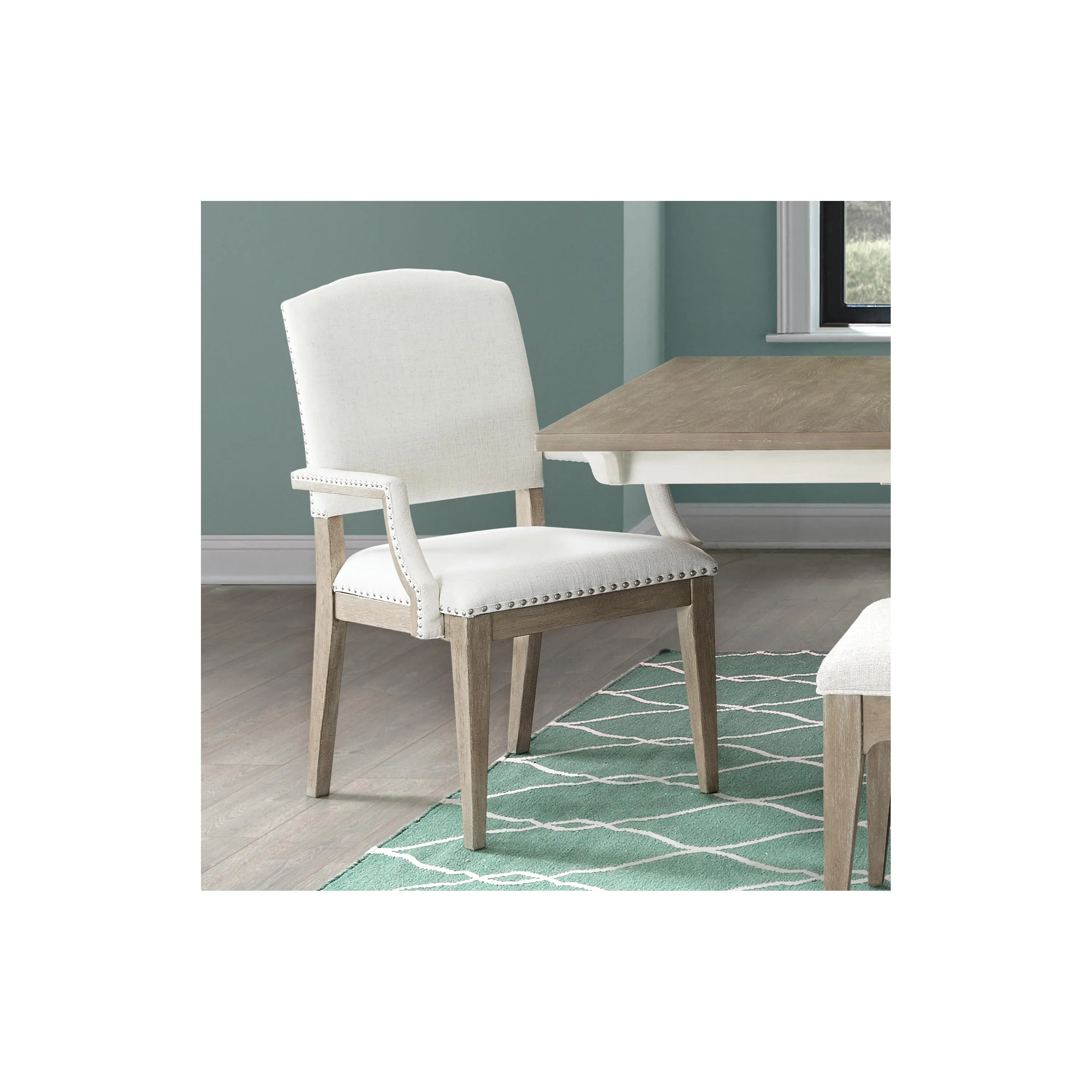 Charleston Upholstered Dining Arm Chair