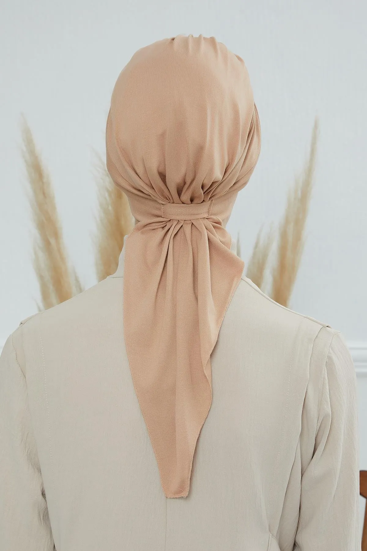 Chic Instant Turban Headscarf, Ready to Wear Instant Hijab, Easy Wrap & Trendy Turban Hijab Design, Stylish Chemo Cancer Cap for Women,B-49