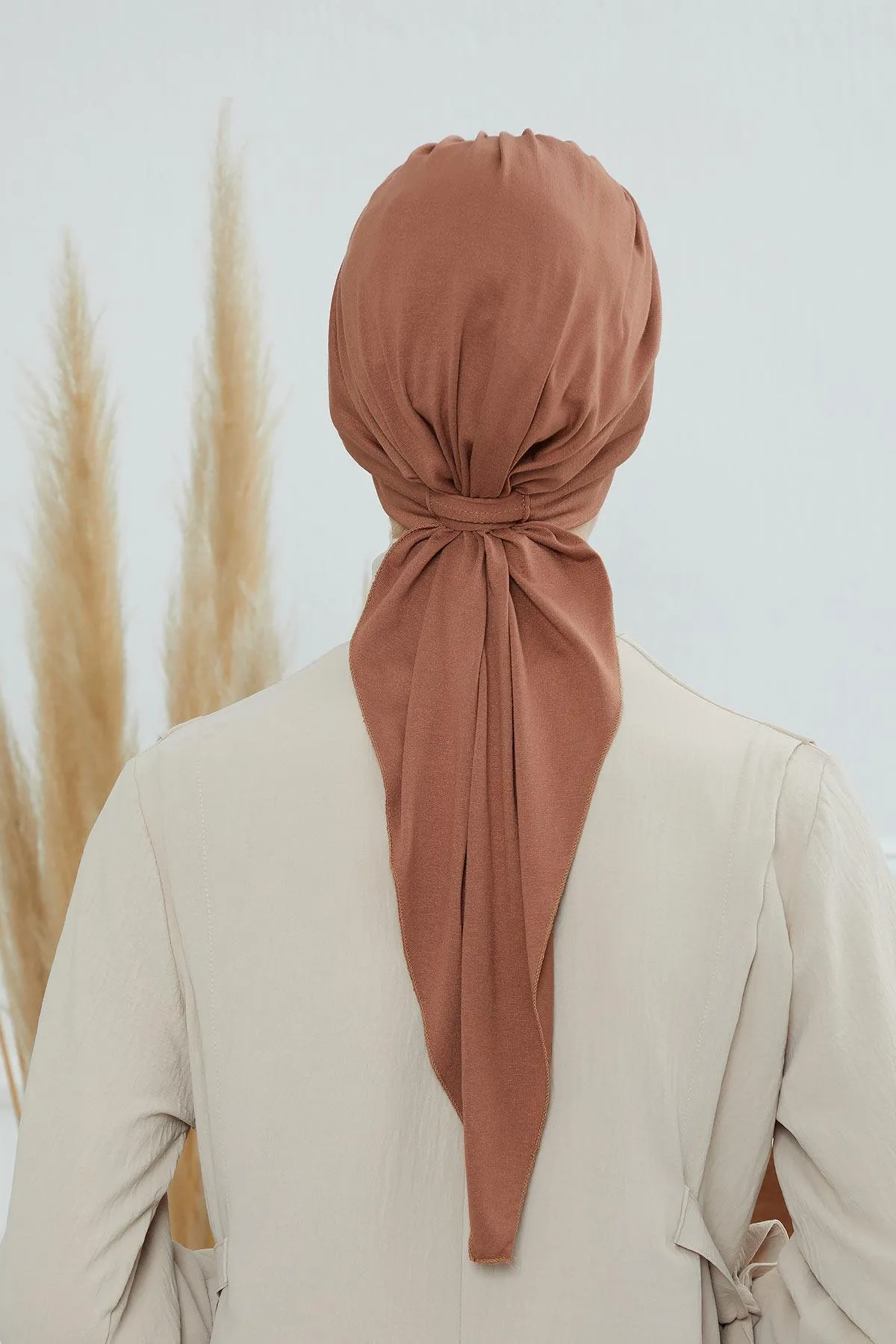Chic Instant Turban Headscarf, Ready to Wear Instant Hijab, Easy Wrap & Trendy Turban Hijab Design, Stylish Chemo Cancer Cap for Women,B-49