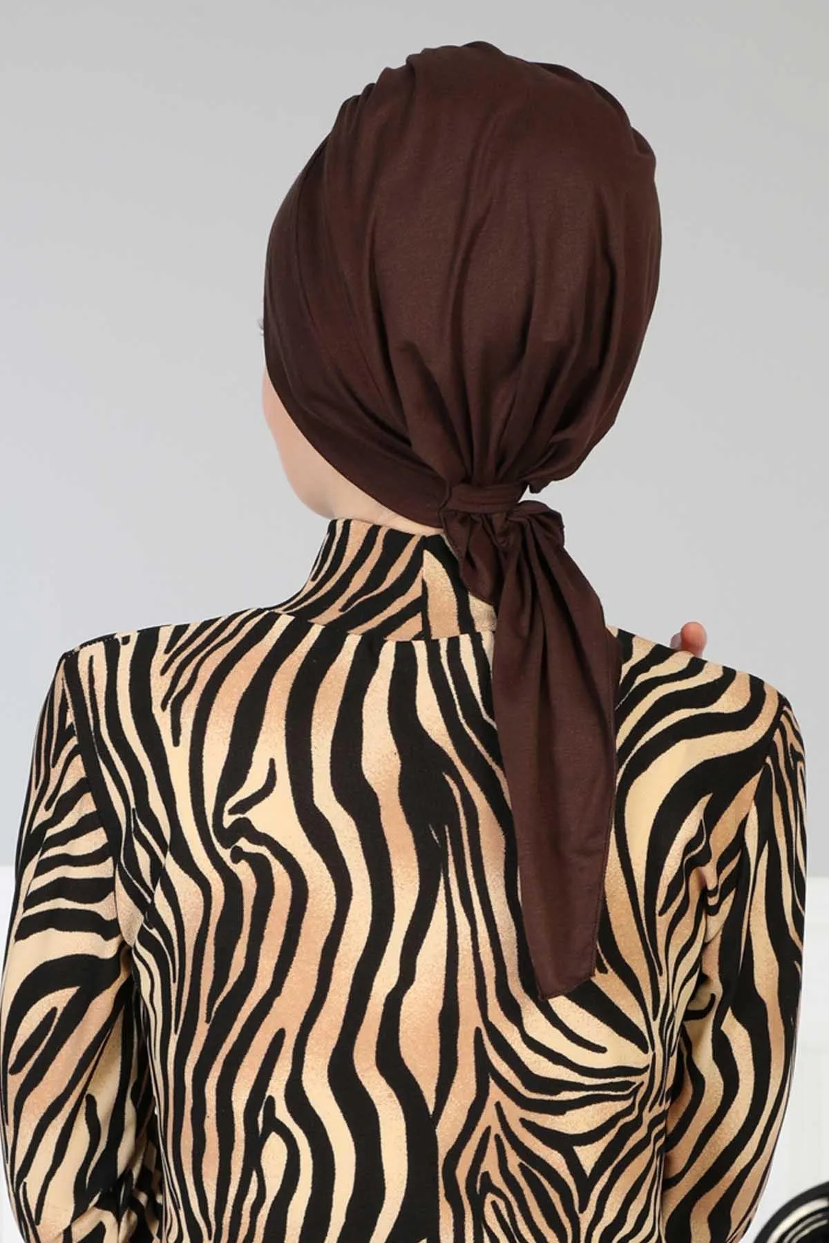 Chic Instant Turban Headscarf, Ready to Wear Instant Hijab, Easy Wrap & Trendy Turban Hijab Design, Stylish Chemo Cancer Cap for Women,B-49
