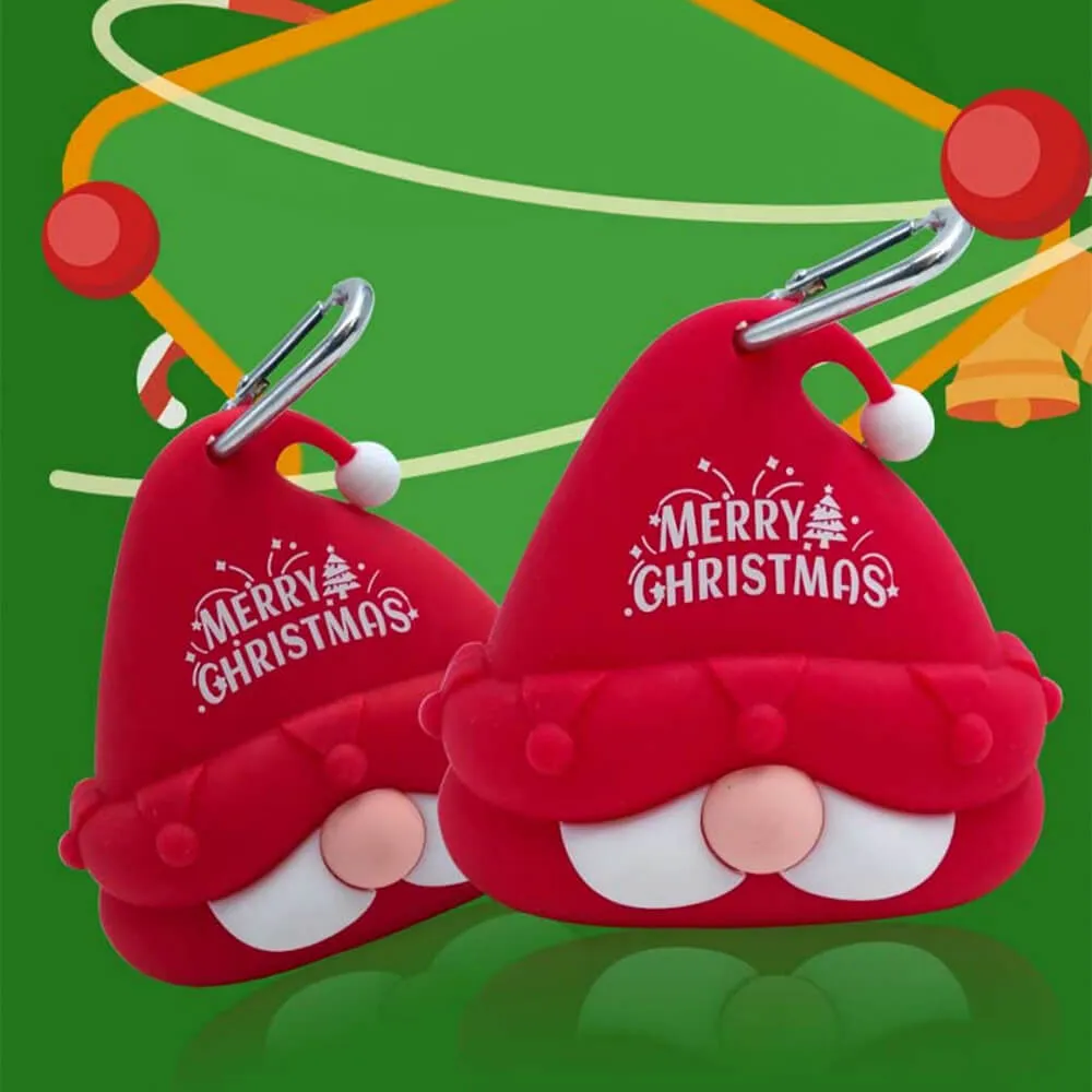 Christmas Portable Silicone Walking Dog Poop Waste Bag Dispenser