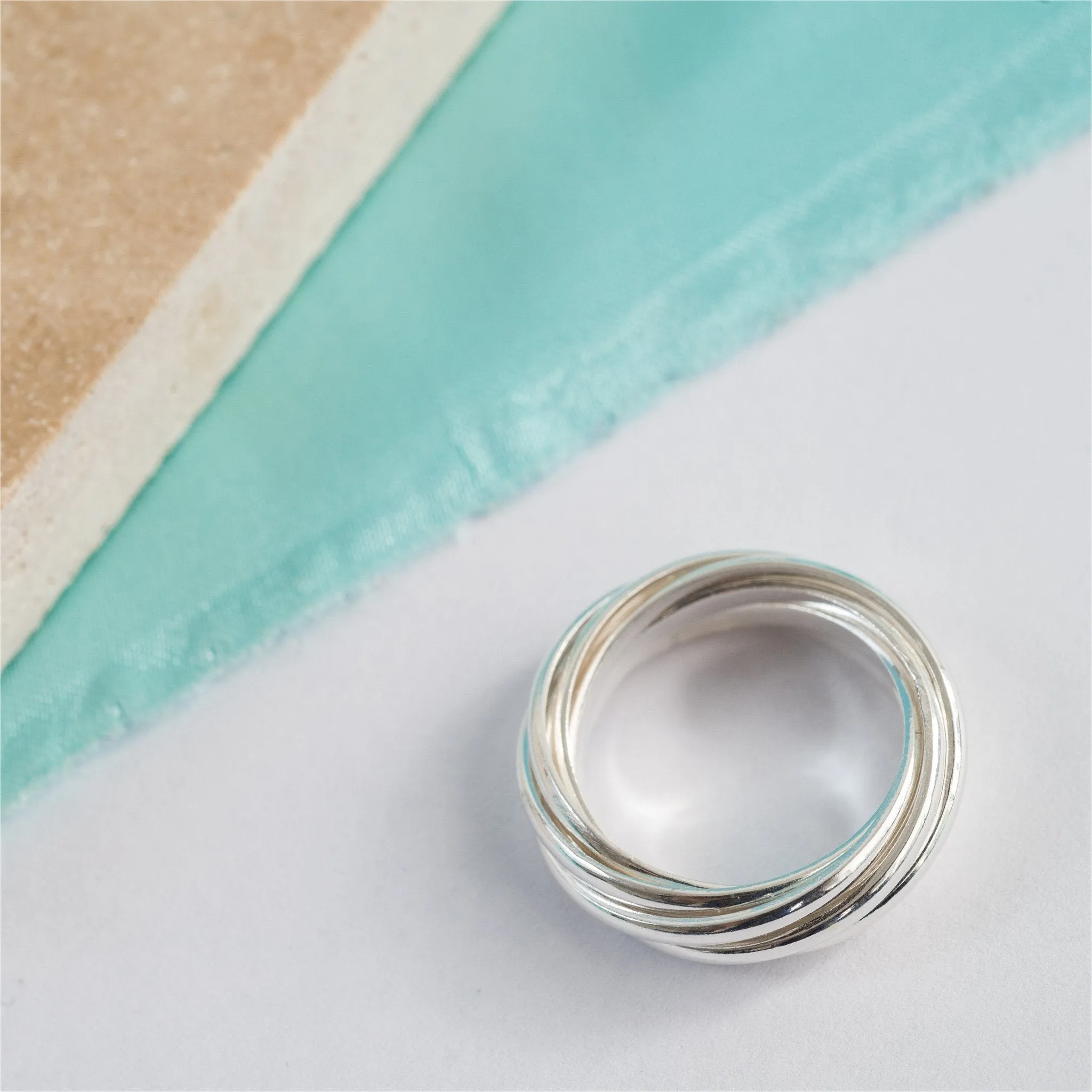 Clarendon Sterling Silver Seven Strand Ring