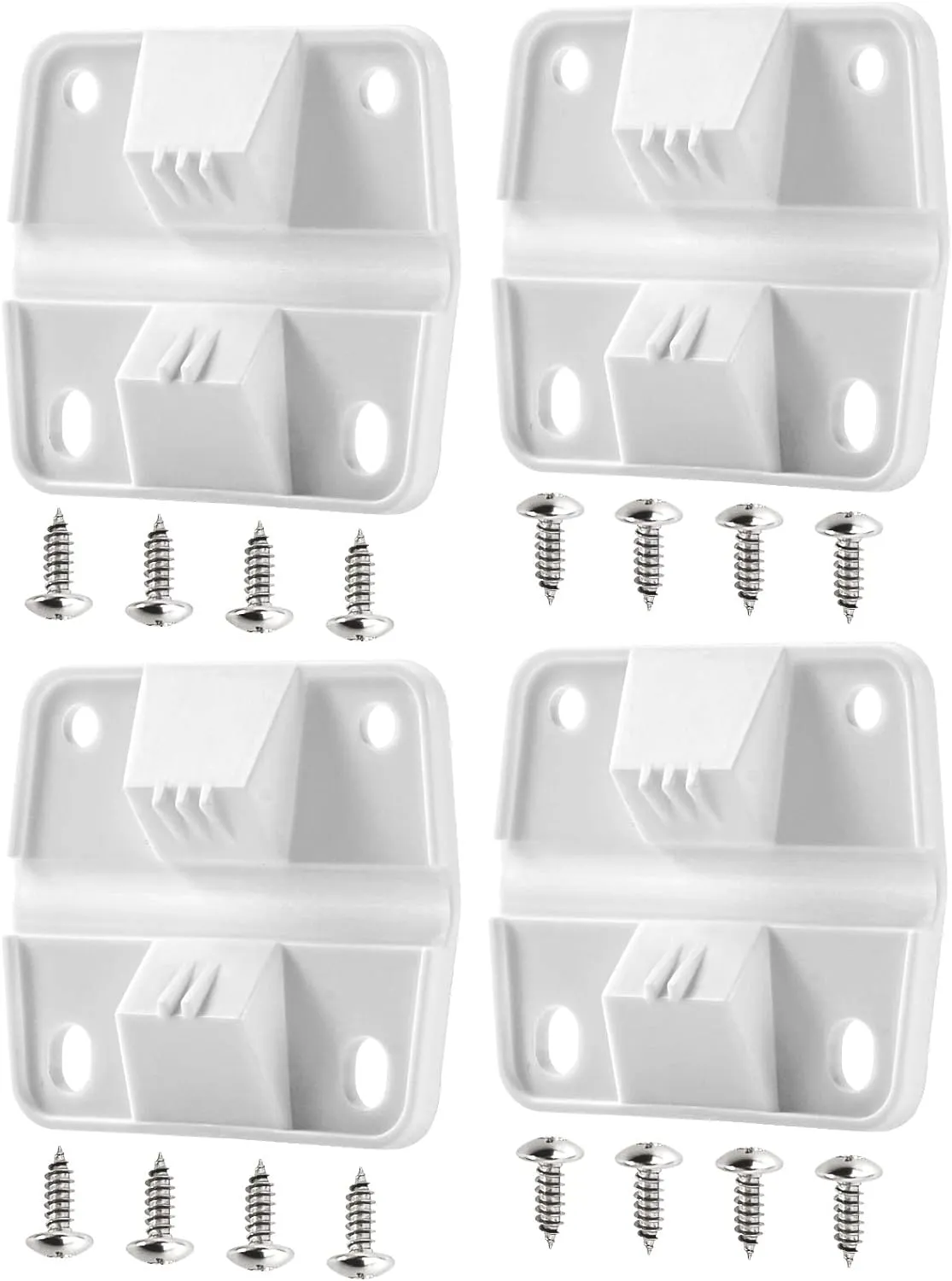 Cooler Plastic Hinges Replacement for Coleman Coolers - Replacement Hinges for Coleman Xtreme Coolers, Rubbermaid Cooler Parts Ice Chest Hinges - 4 Pack