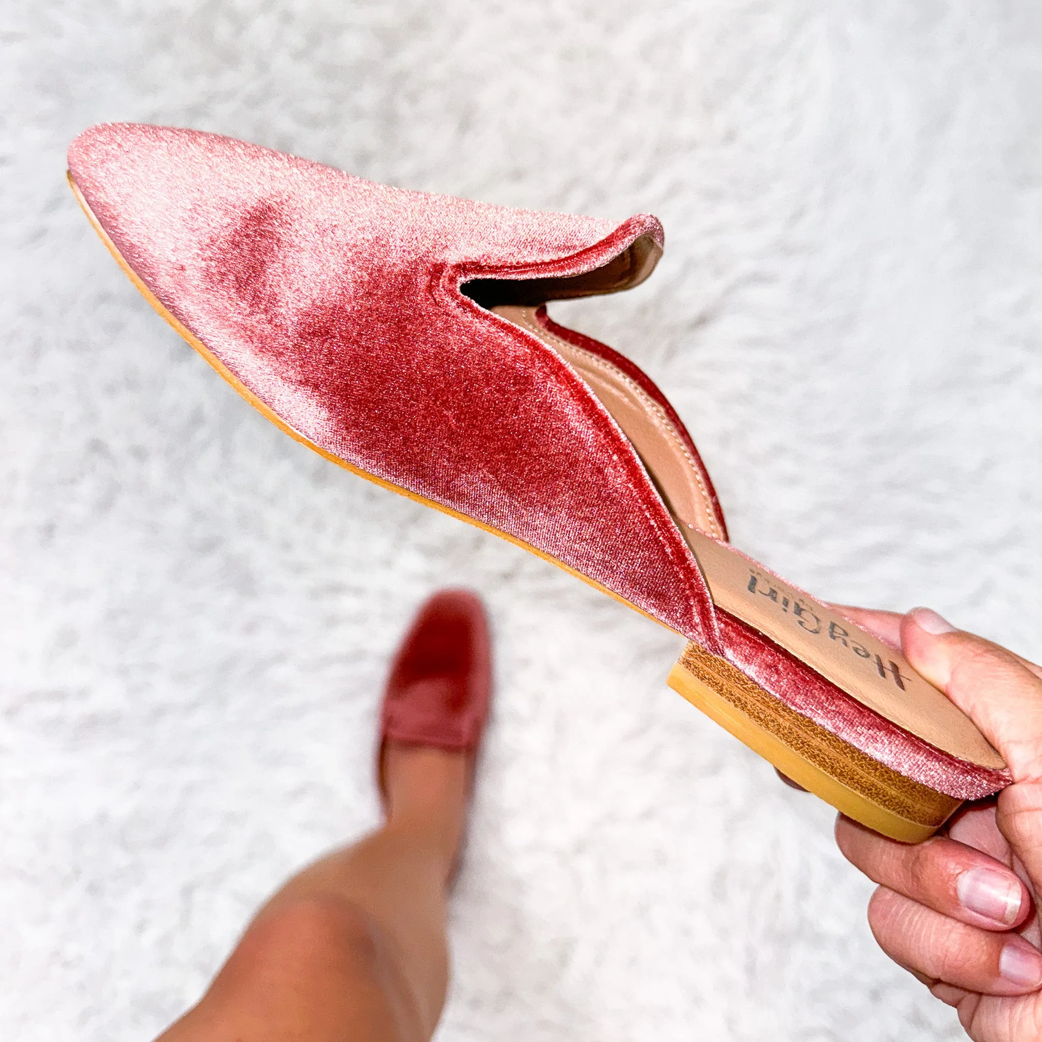Corky's Spotlight Blush Velvet Slip on Shoes