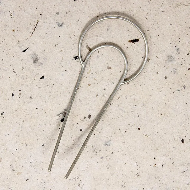 Crescent White Brass Hair Pin from Favor