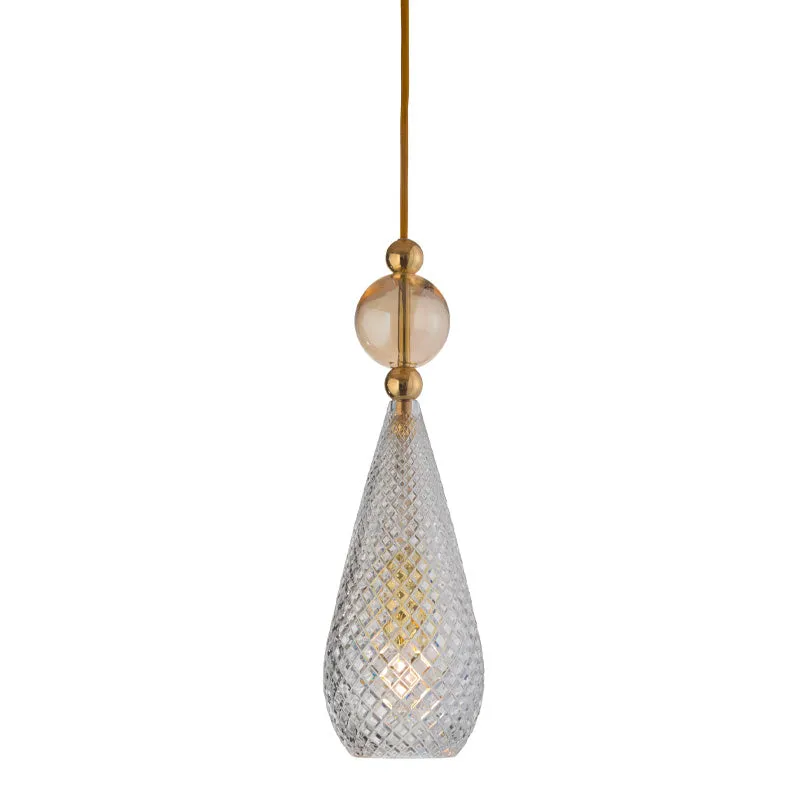 Crystal Glass Drop Pendant