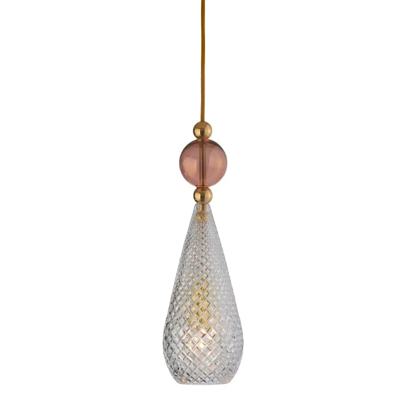 Crystal Glass Drop Pendant