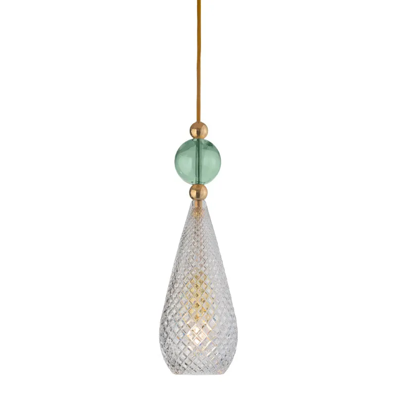 Crystal Glass Drop Pendant