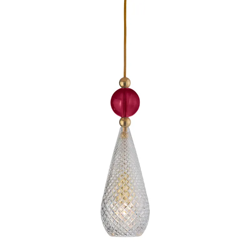 Crystal Glass Drop Pendant
