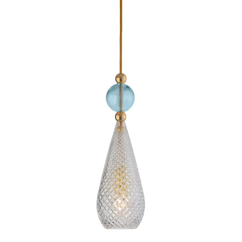 Crystal Glass Drop Pendant