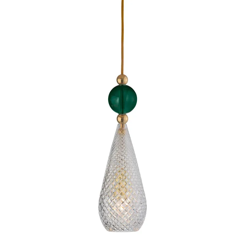Crystal Glass Drop Pendant