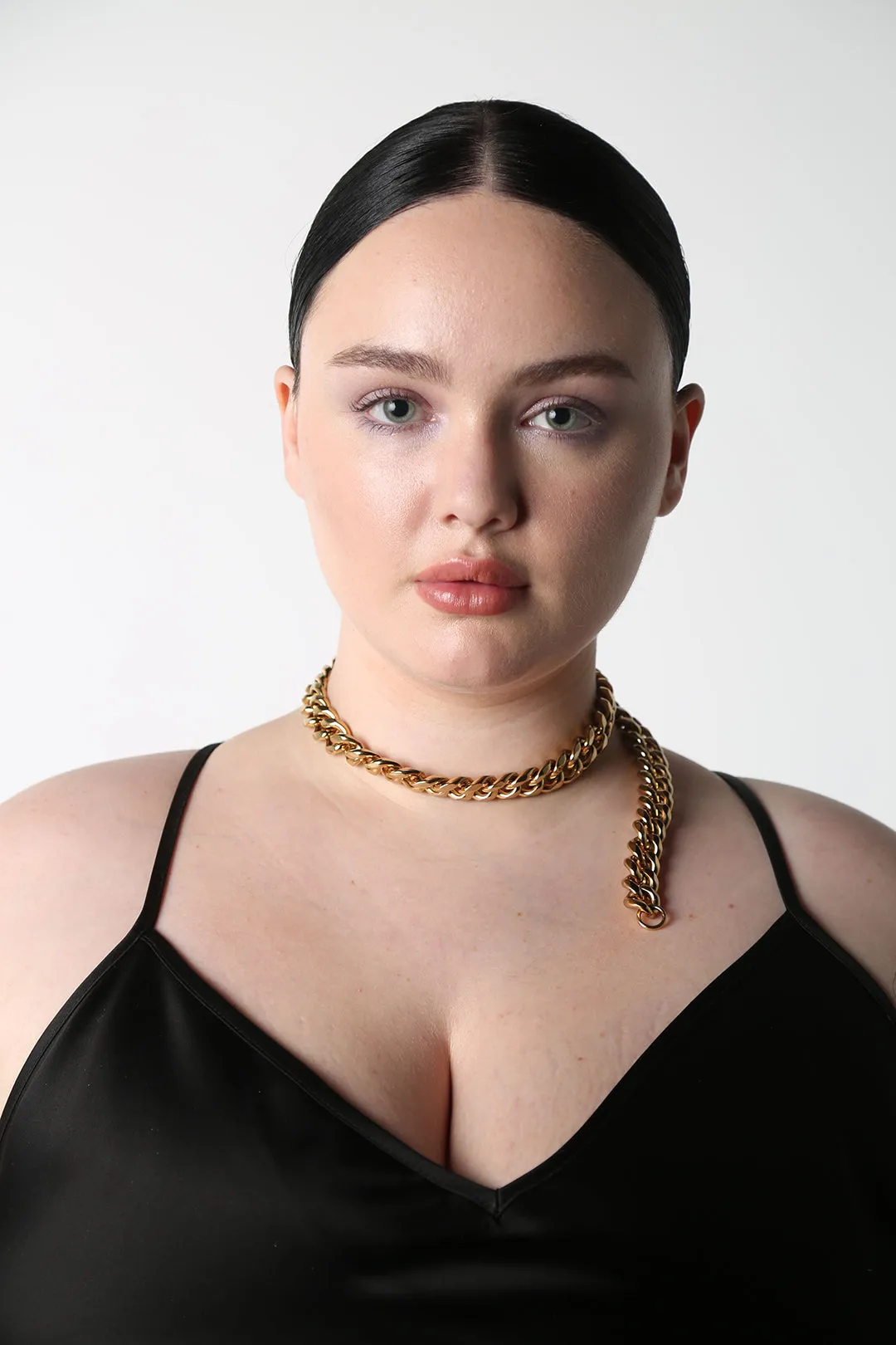 Cuban Goldlink Lariat Necklace