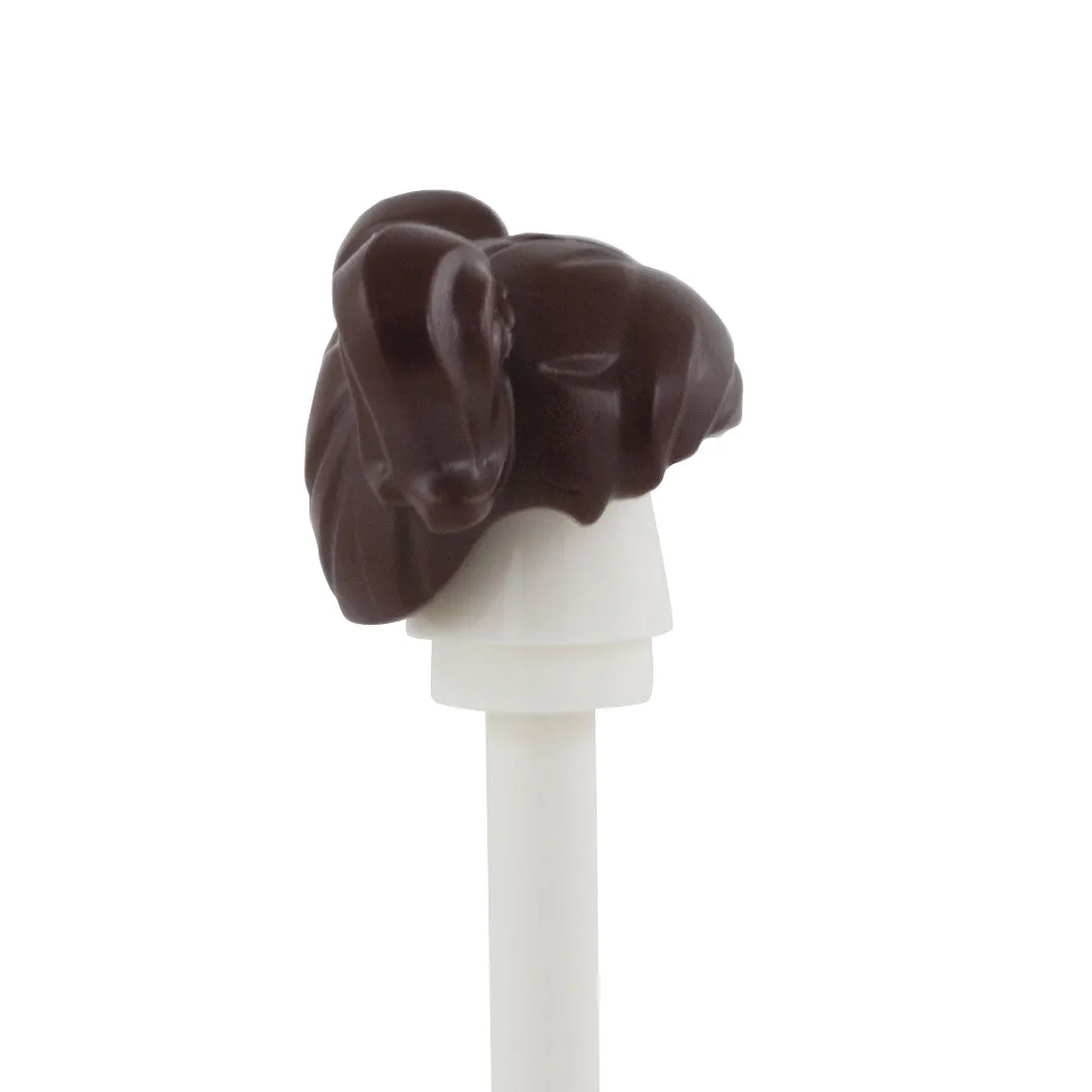 Dark Brown High Pigtails - LEGO Minifigure Hair