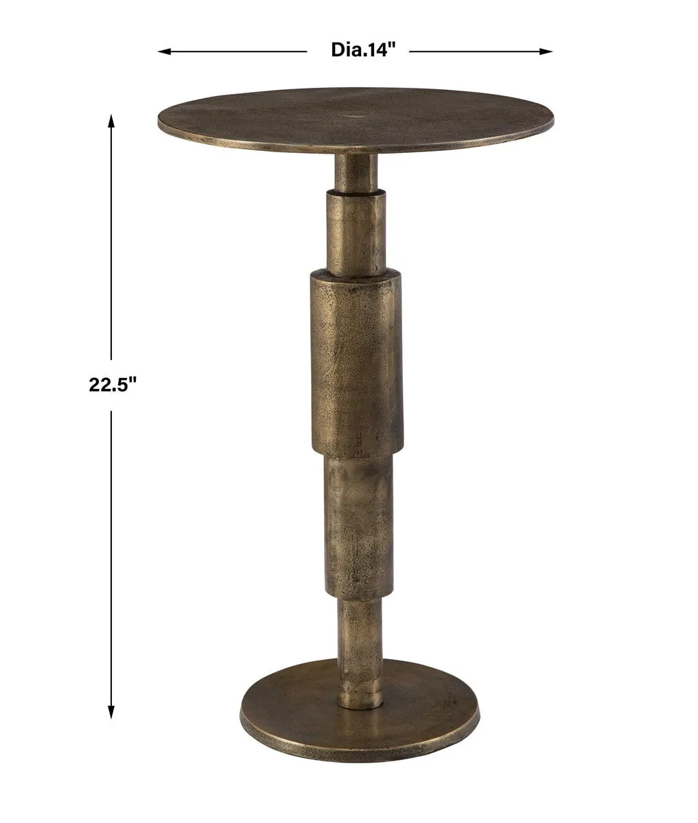 Descend 14" Round Column Accent Table