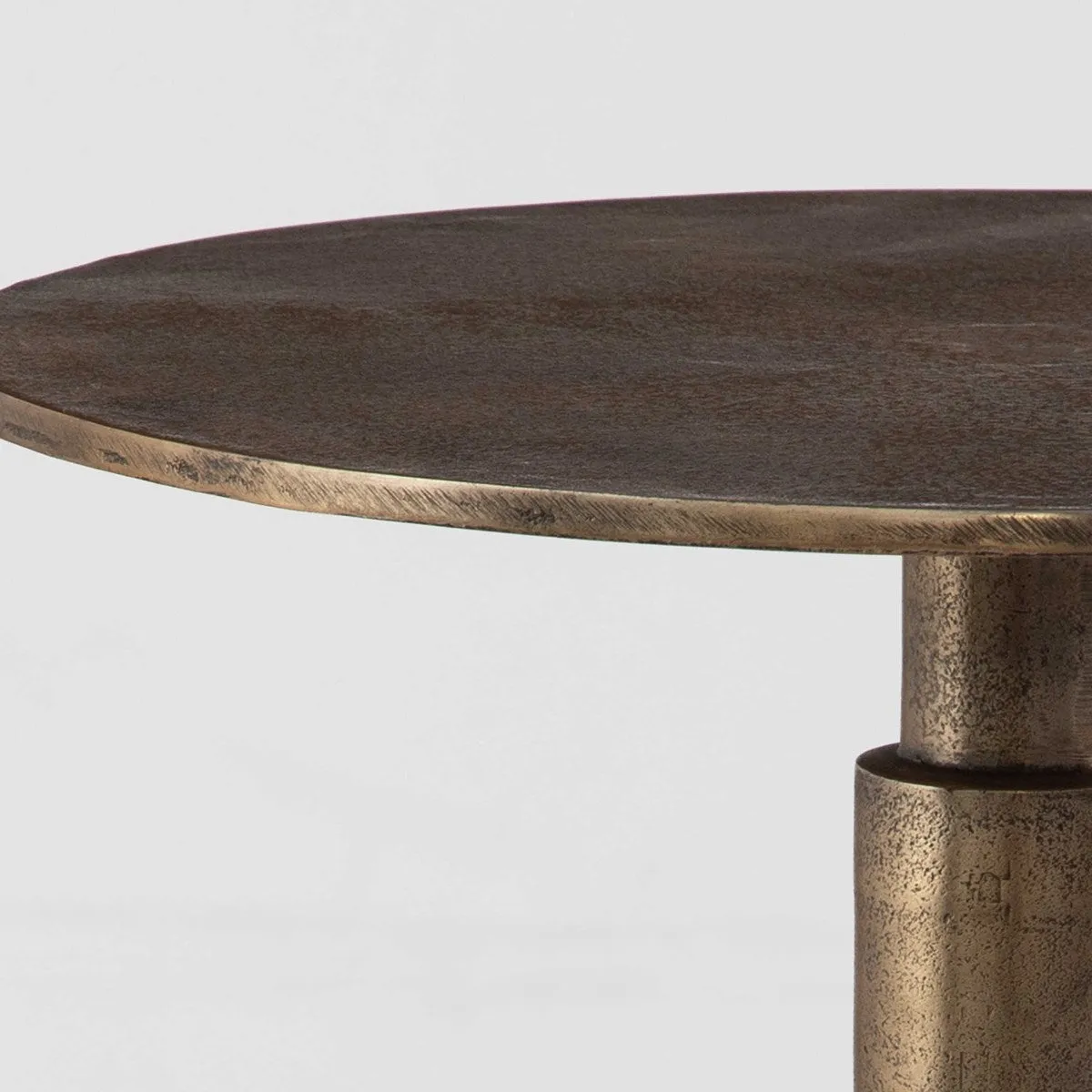 Descend 14" Round Column Accent Table