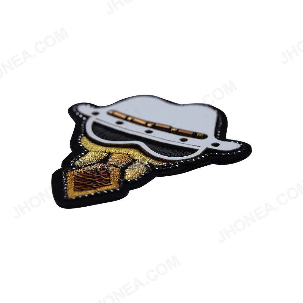 Designer PSY Style Sequins Embroidery Beaded Patch