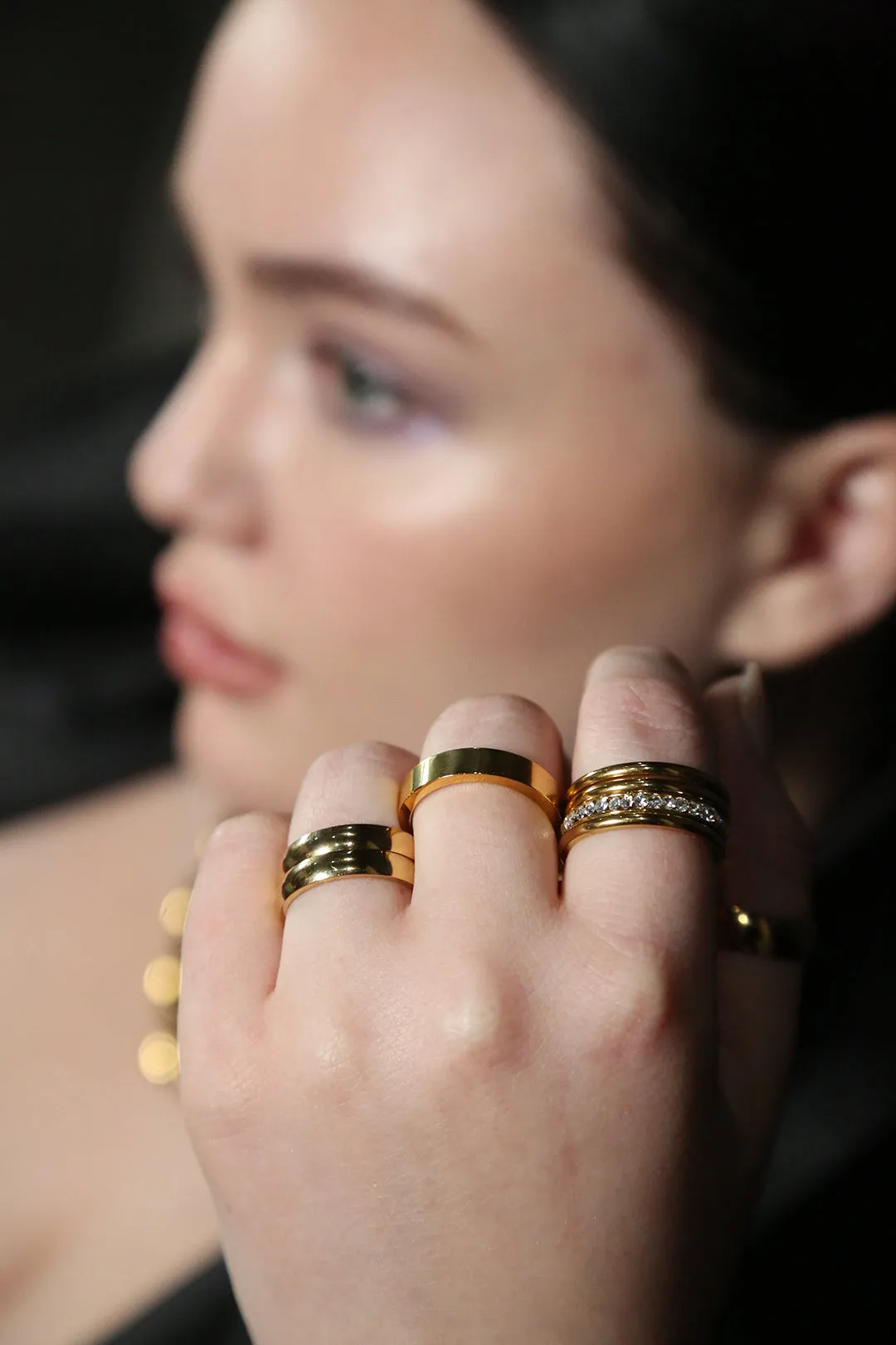 Diamonette Stacking Ring-Gold