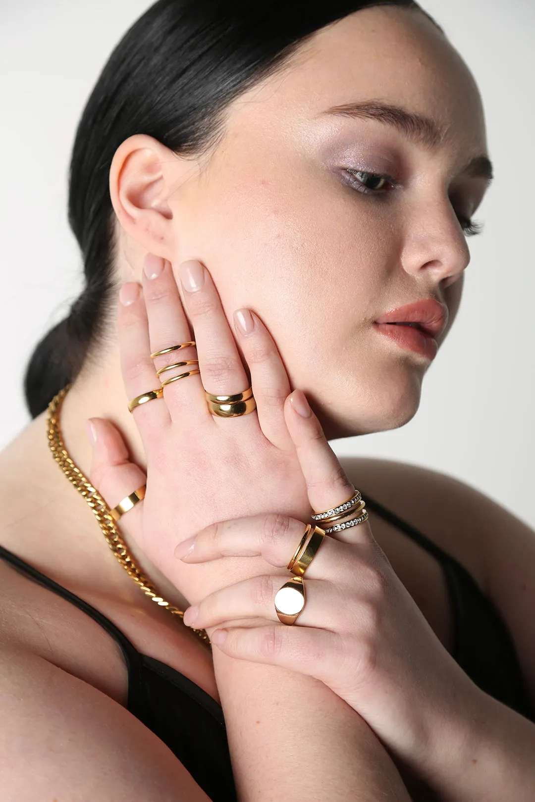 Diamonette Stacking Ring-Gold