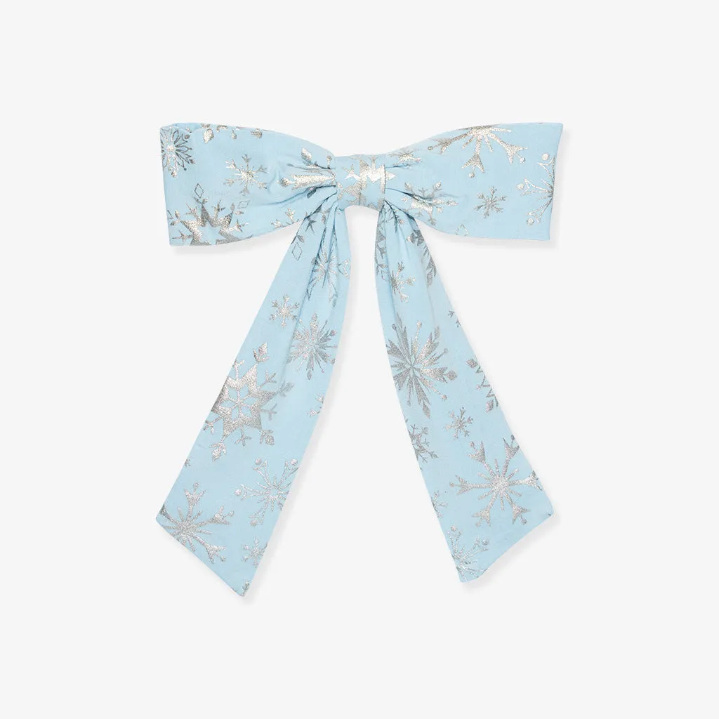 Disney Frozen Elsa Snowflake Luxe Bow Hair Clip