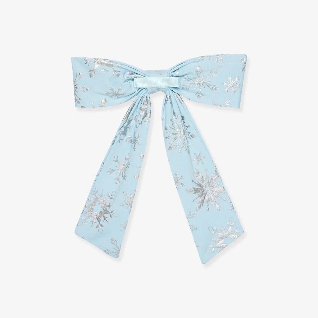 Disney Frozen Elsa Snowflake Luxe Bow Hair Clip